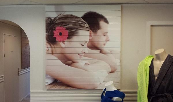 print op hout, net even anders...