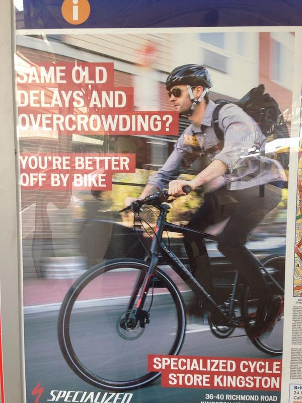 Robin_Carty's tweet image. Check out this Ad for Specialized Store.  Road rash on model's wrist hardly an encouraging sign for wouldbe cyclists!