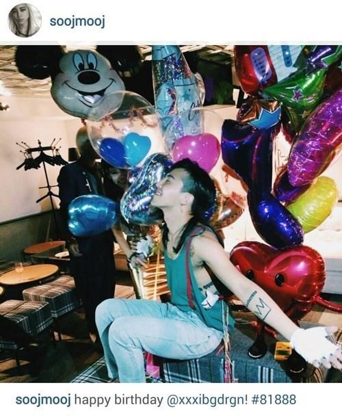 " Model shares photo of a happy G-Dragon celebrating his birthday 