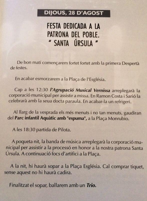 Ací teniu la programació de festes d'enguany. Esperem veure-vos participar a tots en tot!!