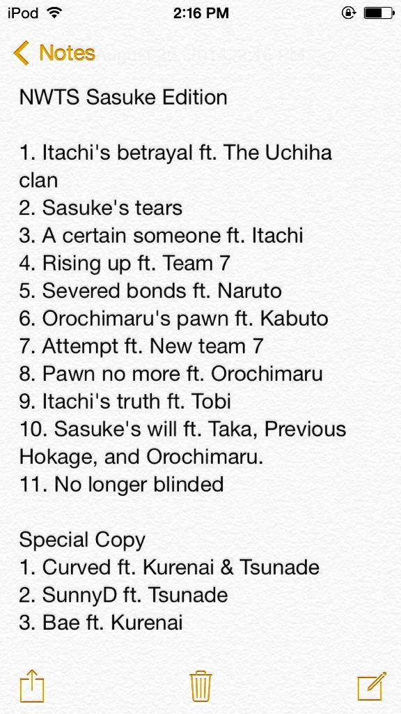 ChidoRelease's tweet photo. #BasedShinobis Aight I just dropped my first album, peep this niggas. @basedkurenai @NineTailNaru @RoastinTsunade http://t.co/7LRgYzdxwq