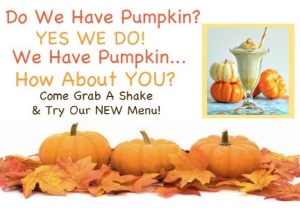 EP_Power's tweet image. YUM! Come try our Pumpkin &amp;amp; Pralines and Pumpkin Spice Shakes TODAY!