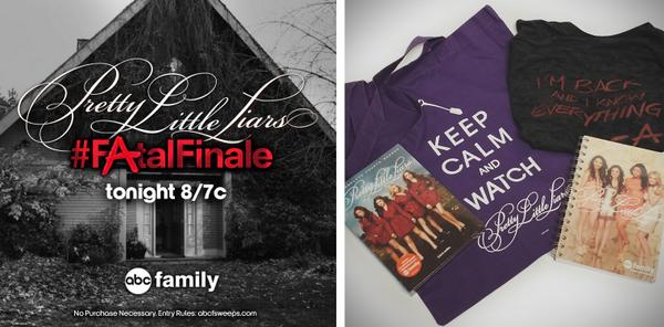 PLLonMax's tweet photo. The #FatalFinale is TONIGHT at 8/7c. RT to enter for a chance to win a #PLL prize pack! Rules http://t.co/Ujdp0ik3X0 http://t.co/5PTwS6ysFr