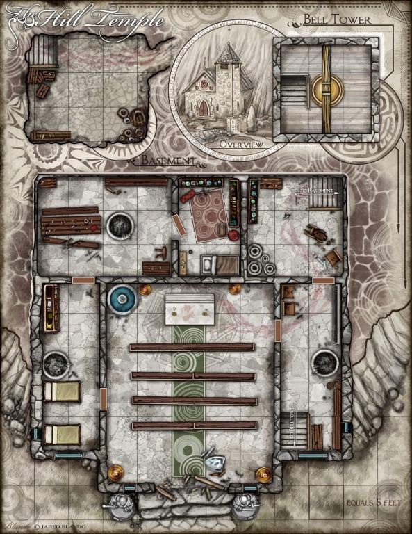 Strongholds and Followers Temple Maps: Print/Reference Bundle — Jared Blando