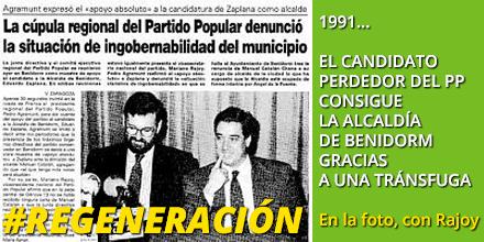 JoanLSoler's tweet image. Cuando Rajoy daba todo su apoyo al candidato menos votado, al perdedor, al q fue alcalde con apoyo d una tránsfuga...