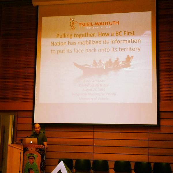 amybeks's tweet image. Panos Skrivanos, from Tsleil-Waututh FN, on importance of information mobilization in #indigenousmapping #IMW2014