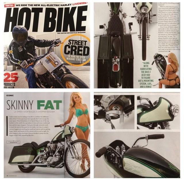 So excited! Thank you guys! @HotBikeMagazine @LAspeedshop #AbbyParece #LASpeedShop #NovemberIssue #SneakPeak