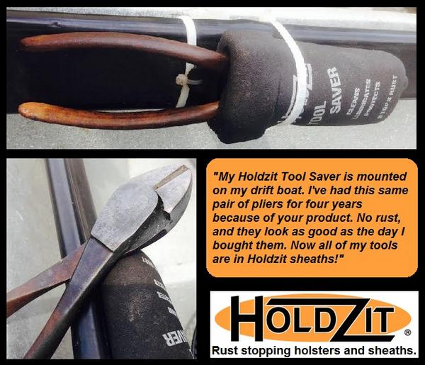 Holdzit's tweet image. #Holdzit #ToolSaver has kept this Oregon customer's pliers rust free...for 4 years! holdzit.com