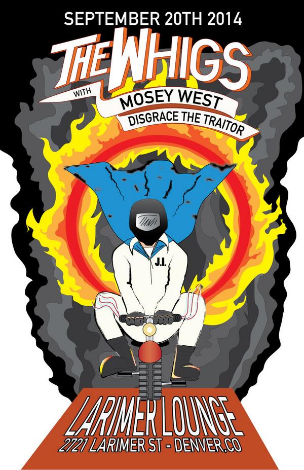 MoseyWest's tweet photo. Just Announced - We're playing @LarimerLounge on Sat 9/20 with @TheWhigs and @DisgraceTraitor! http://t.co/uE3UphtJ0j http://t.co/jFfsUEcFgs