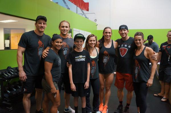 CFInfinite's tweet image. A very special day for our Mighty Mite, Josh with some of the members of the Phoenix Rise and James Fitzgerald.