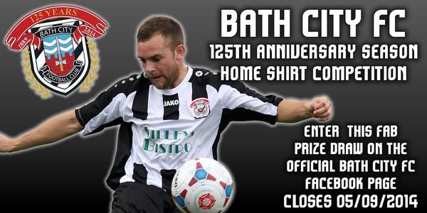 BathCity_FC's tweet photo. WIN the brand new Bath City 125th Anniversary home shirt! Enter here http://t.co/PZQlHOal1p GOOD LUCK! http://t.co/VkoZoeoT2s