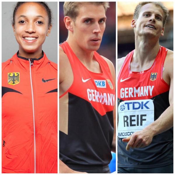 ChristianReif's tweet photo. Das deutsche Leichtathletik-Team für #berlinfliegt steht fest:

- Malaika MIHAMBO
- Karsten DILLA
- Christian REIF http://t.co/m17uHIHWjo