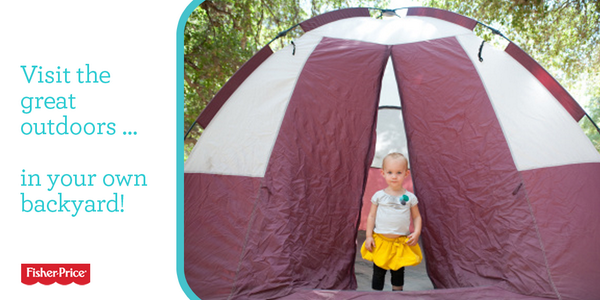 FisherPrice's tweet photo. Kids + camping = chaos. Enter the backyard campout! Keeping mommies sane for many a summer. #simplesummerfun http://t.co/pg9qjvNi4B