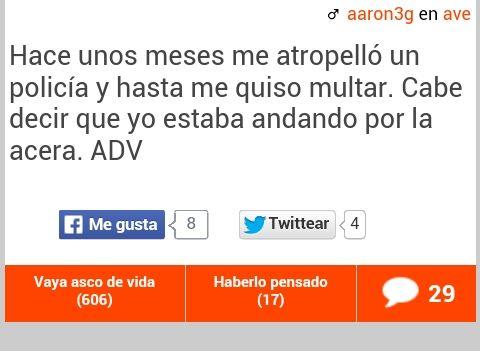 CopoonClub's tweet photo. Ya no solo la calle es de la policia, ahora las aceras también #ADV #Copoon #NuncaTeHagasPolicia http://t.co/w5Mlm9A1GO