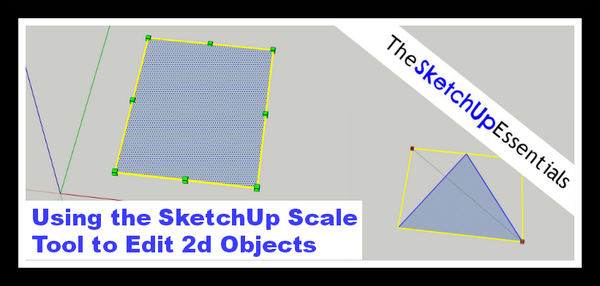 easysketchup's tweet image. Using the scale tool in #SketchUp to modify 2D objects - thesketchupessentials.com/using-the-scal… #sketchuptutorials