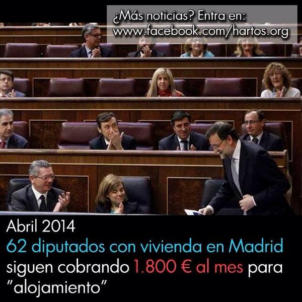 elpadrecorajede's tweet photo. si un diputado necesita 1823€para alojamiento y manutención¿porque el salario minimo d los Españoles solo es de 645€? http://t.co/lAKiAaGwQe
