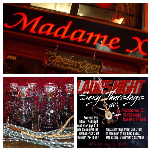 EMTotalEvents's tweet image. Each and Every Thursdays at @MadameXNYC Ladies Nite! hookahs are hot and so are the ladies! The Garden is open!