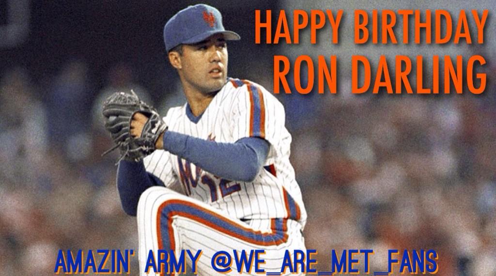 Happy Birthday to former Mets pitcher and current broadcaster Ron Darling! Ron turns 54 today! 