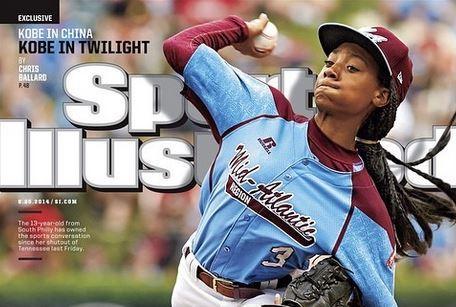 TV_Agent_Steve's tweet photo. Want a role model for kids? Here's one. Mo'Ne is a far better example than #JohnnyFinger... and she's just a teen. http://t.co/BMEl0BMqsK