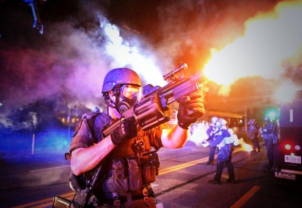 police in Ferguson