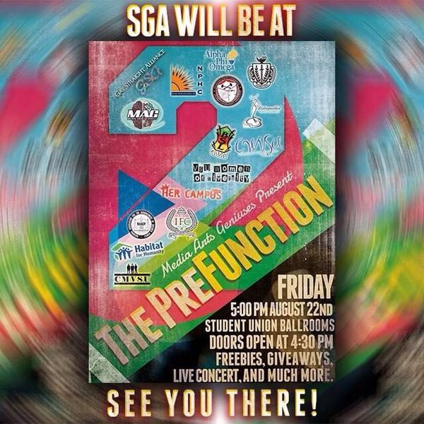 valdostaSGA's tweet photo. Join SGA this Friday at the #PreFunction2 http://t.co/pk5dHBQzEK