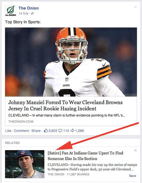 ForbesTech's tweet photo. Facebook is now testing out a tag to ensure readers know when articles are satire: http://t.co/Ya31KbbANT http://t.co/JbXPICKQFv