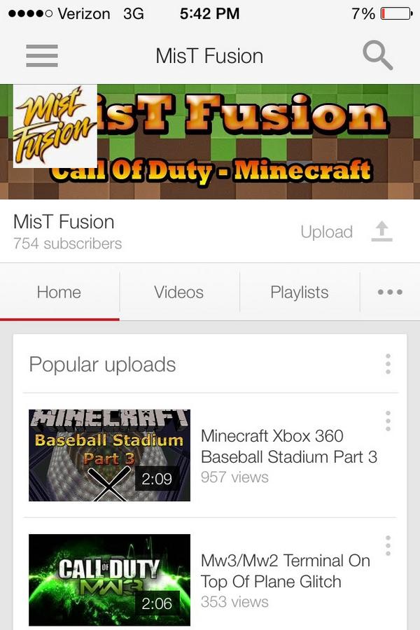 MisT_Fusion_'s tweet photo. I Just Checked Out My Channel Today And Saw 750+ Subs !!!! More Videos Coming Soon !!! Thanks Fusion Fans !!! http://t.co/ngQwuPN52y