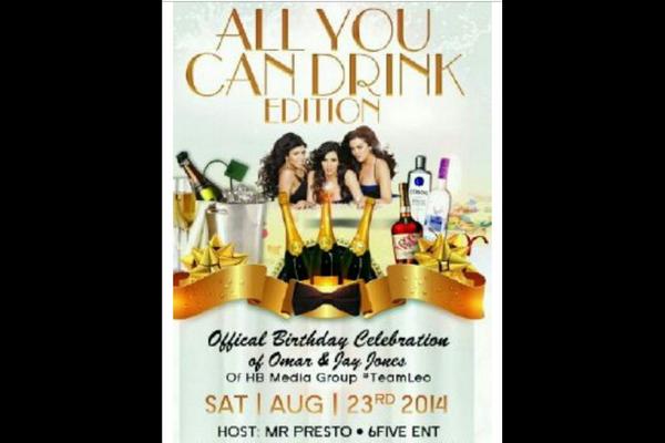 6FiveEnt22's tweet photo. All you can drink OL SKOOL Party - Inside MGM Banquet Hall 5750 Timberlea Blvd, Mississauga. Tickets $50 . @PSsound http://t.co/iQlxibkqt6