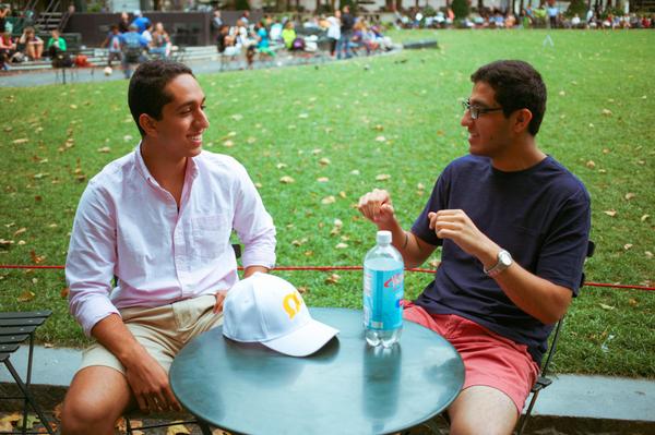 HackersofNY's tweet photo. Paul &amp; Omar created http://t.co/bRY7YIlQjJ, an app for getting food with friends http://t.co/mlCvWXci5i http://t.co/XUu5VRsUhZ
