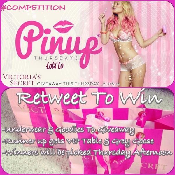PinupManc's tweet image. #COMPETITION @VictoriasSecret GIVEAWAY! Simply Follow &amp;amp; Retweet To Win! xo