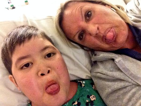 Camp_Taylor's tweet photo. How do you help a child await a heart transplant? Give him love, be silly & exercise faith ❤️ #GodKnowsAll #CHDStinks http://t.co/nik92anFDX