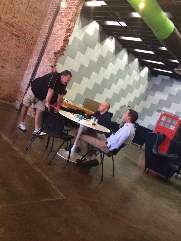 Five80Coffee's tweet photo. @jacktherisner thanks for being a part of the fun today and letting us crash your lunch! http://t.co/vLDdA7tn1a
