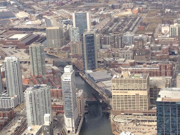 Top of Sky Deck Sear's Tower 103th floor Chicago IL