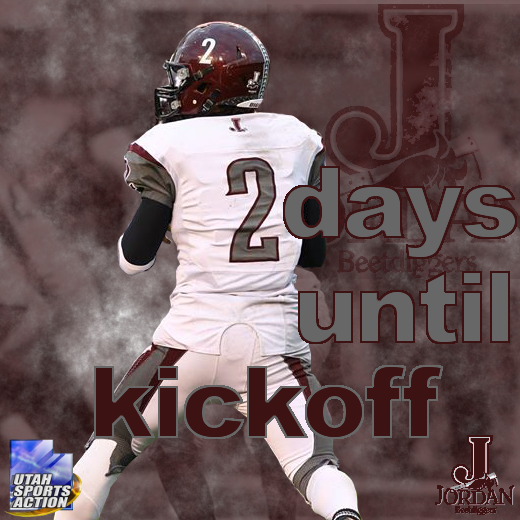 UTSportsAction1's tweet photo. High school football: 2-days until kickoff. @JordanHS @mrkafentzis #UTHSFB #FNL #CountdownKickoff #UTPrepFB http://t.co/p6nnDqWLx9