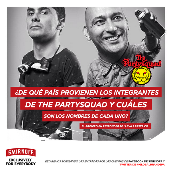GlobalBrandsPa's tweet photo. Bueno comenzamos, es fácil y sencillo ;) #QuienSeLosGana #ThePartySquadPTY #2VIP http://t.co/DYfSTOGKGx