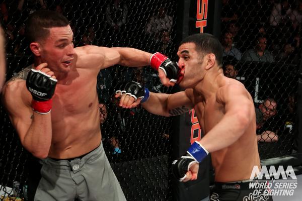 PFLMMA's tweet photo. OUCH! Great photo of @TommyMarcellino hard shot at #WSOF2! @TommyMarcellino faces @TeamFrankieP @ #WSOF13 9/13 in PA! http://t.co/TF9QfopZ1p