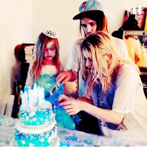 Such a sweet picture. Happy birthday Frances Bean Cobain!   