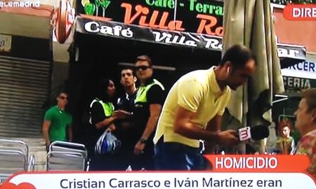 aprensamadrid's tweet photo. Agreden a un equipo de Telemadrid mientras realizaba un directo en Hortaleza http://t.co/6RUkDOruZL http://t.co/Smg4m97Qbm