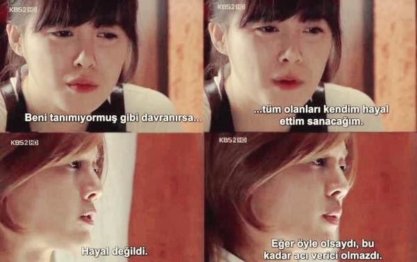 Hayal değildi. Eğer öyle olsaydı bu kadar acı verici olmazdı. (Boys Over Flowers)