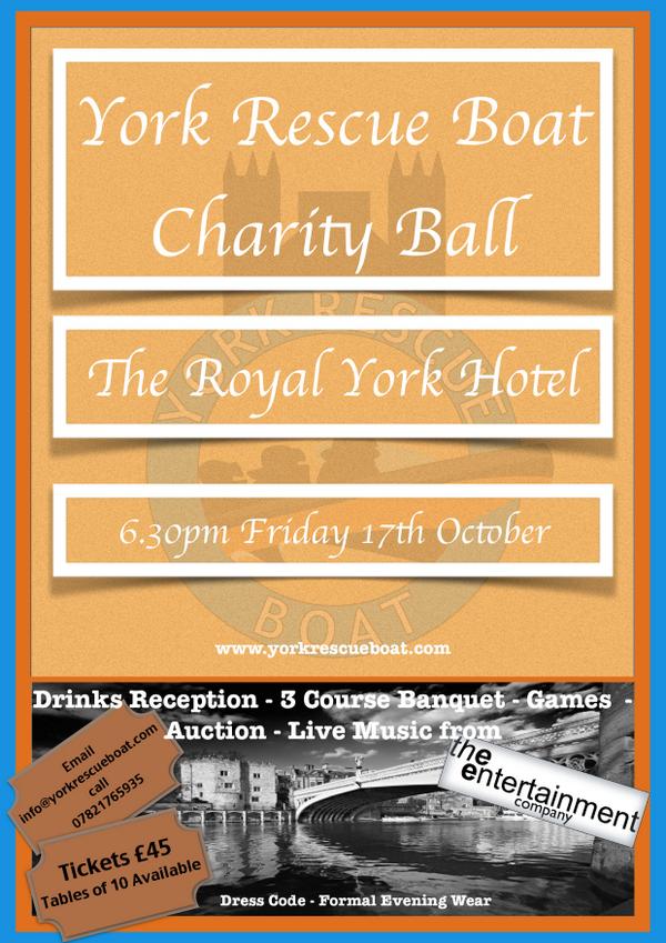 yorkrescueboat's tweet photo. #Wetherbyhour Tickets are on sale now for our #charity ball. Tickets available at http://t.co/BeldTysj5u :) http://t.co/vrY4zC42DE