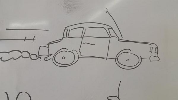 jacobsclass's tweet photo. LITERALLY the best car I've ever drawn. #hphys http://t.co/kHwcTTutD6