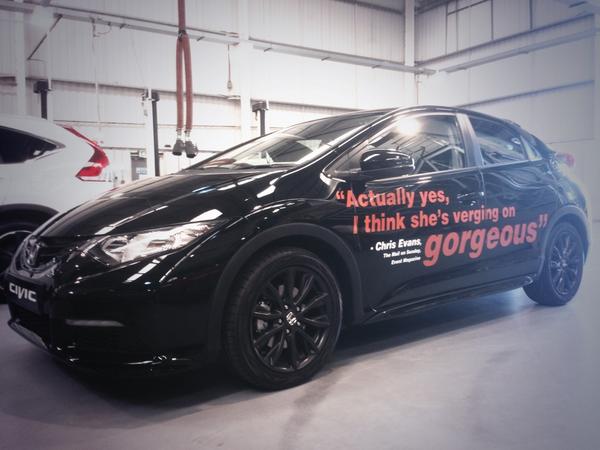 BizImageAndy's tweet image. Some more sign writing for @Honda_UK who are taking this beauty to @Carfestevent 

@BizImagePromo