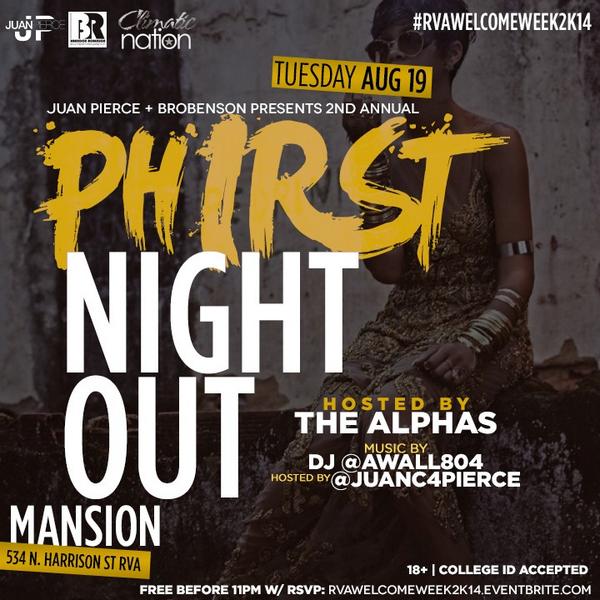 SaucyShayJ's tweet image. Mansion after the block party!!! #PhirstNightOut #VCU18 #VCUWelcomeWeek2k14