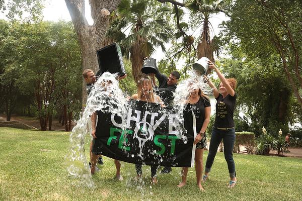 ChiveFest's tweet photo. #ChiveLive cools off & accepts the #IceBucketChallenge. You're up, @C3Concerts! #StrikeOutALS http://t.co/vq9P6TFh8Z http://t.co/ByC7HSPYnj