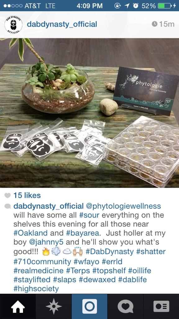 dabdynasty916's tweet photo. If you're in the #bayarea or #oakland head over to @PhytologieWell and pick up some #dabdynasty 🔥 http://t.co/9qNtTpKqto