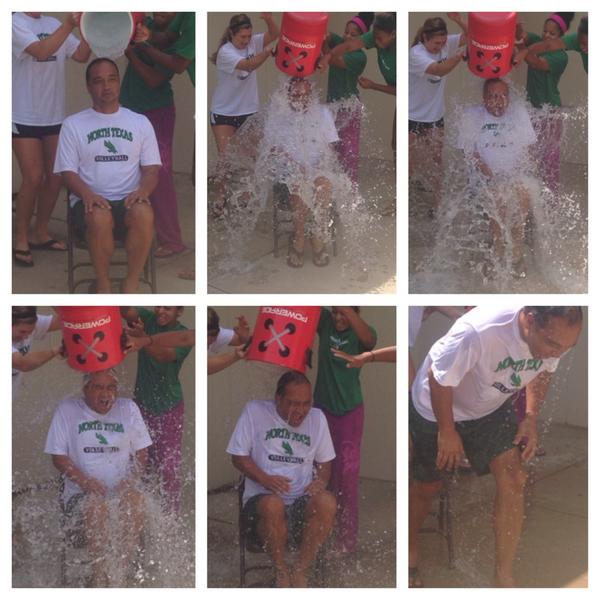 apmcvicker's tweet photo. Coach taking the #IceBucketChallenge! So great to see @MeanGreenVB supporting an amazing cause!! #SpikeOutALS #MGVB http://t.co/Nz7smLilSf