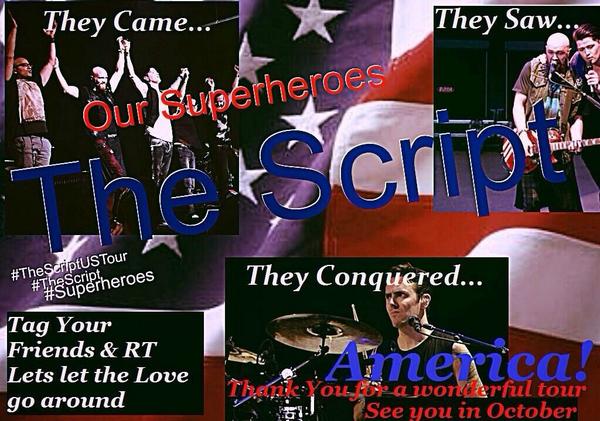 princess7bunny's tweet image. The best tweets from 2nd leg #TheScriptUSTour how I saw it from the UK.14gigs plus 1 secret in 18 days.It was fun!💚💚💚