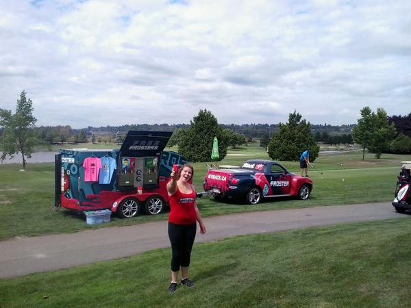 Northview golf and country club is hosting a huge golf tourny! We are surrounded by green! Frosters forever! #birdie