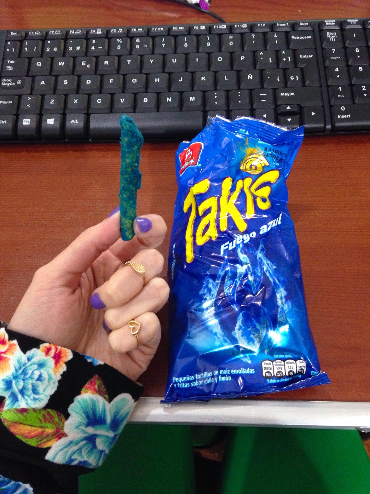 the blue takis