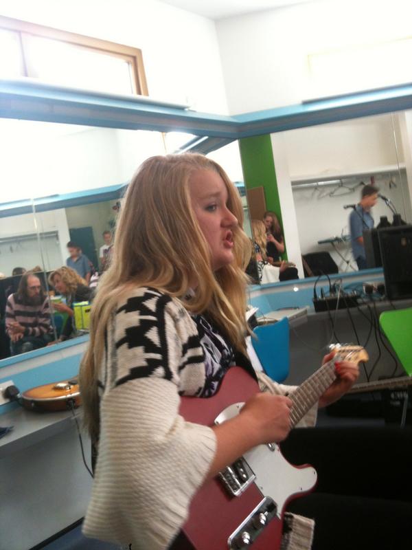 Jorja having fun in a break :)